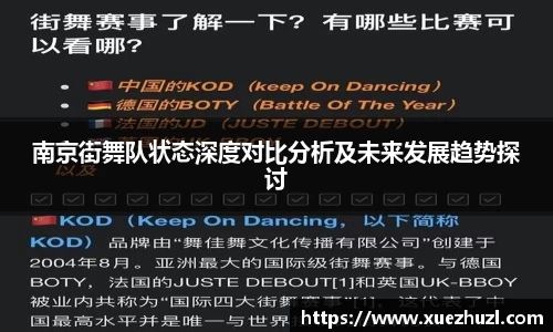 南京街舞队状态深度对比分析及未来发展趋势探讨