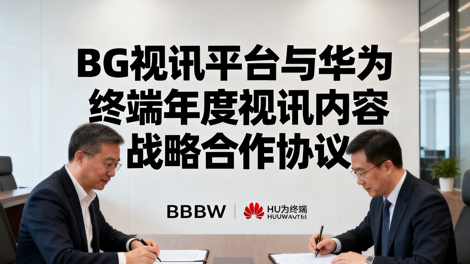BG视讯平台与华为终端签署年度视讯内容战略合作协议